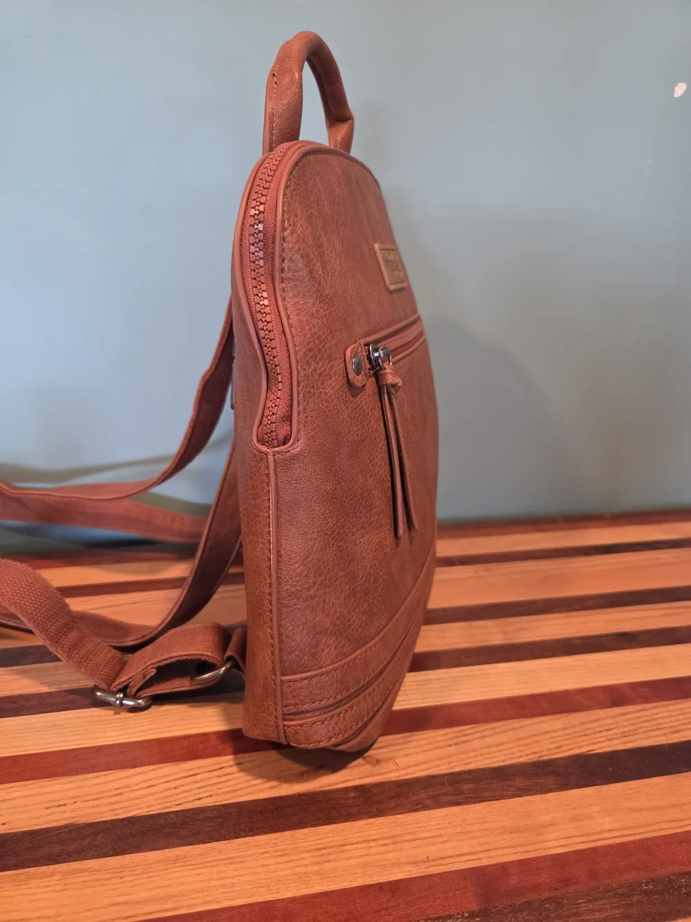Wrangler Small Brown Backpack Purse (New Without Tags)
